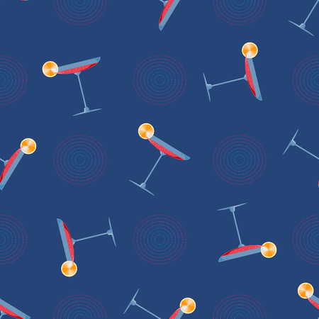 abstract Seamless patern with alcohol cocktails. Suitable for wallpaper, wrapping or textileのイラスト素材