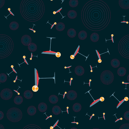 abstract Seamless pattern with cocktails. Color elements in vector.のイラスト素材