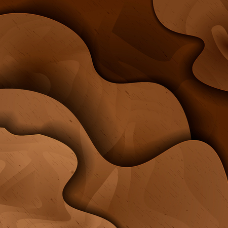 Abstract wood cut art background. 3D woodcut layers texture 10 epsのイラスト素材