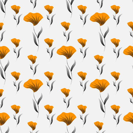Floral seamless pattern. Decorative background for paper, wallpaper, wrapping and textiles. 10 epsのイラスト素材