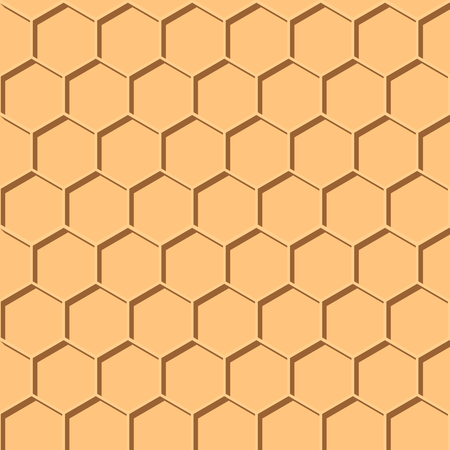 Abstract honey print. seamless geometric pattern with honeycombs 10 epsのイラスト素材