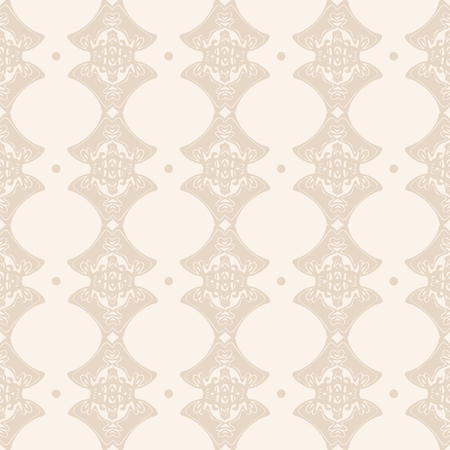 Brown abstract Art Nouveau floral style seamless pattern 10 epsのイラスト素材