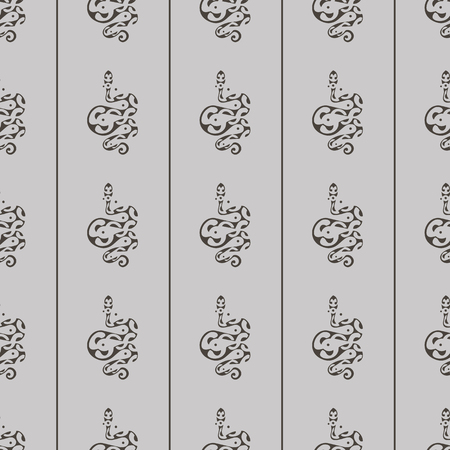 vector seamless pattern with Snakes in Maori style 10 epsのイラスト素材