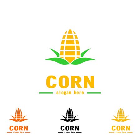 Corn logo design, creative logo vector graphic design,のイラスト素材