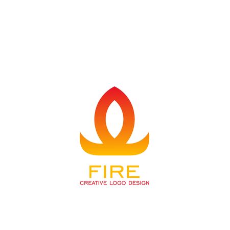 Fire logo vector graphic design, vector icons.のイラスト素材