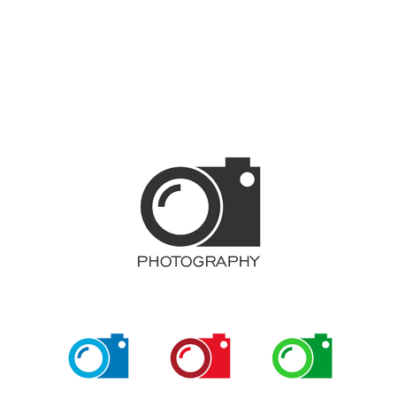 Photography logo, camera logo design, lens logo.のイラスト素材