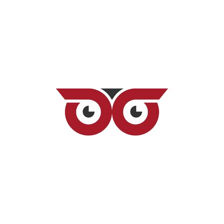 Owl logo vector simple graphic design. vector icons.のイラスト素材