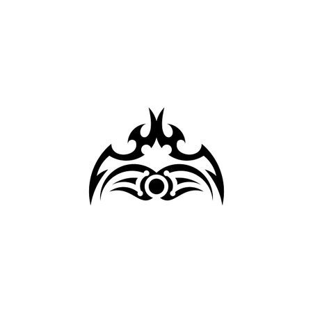 Tribal tattoo vector, abstract pattern vector, isolated on white background.のイラスト素材