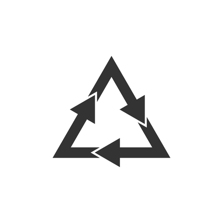 Arrow triangle logo vector graphic flat design.のイラスト素材