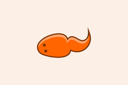 Tadpole logo vector design concept.のイラスト素材