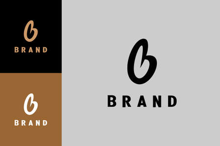 Abstract letter b  template, simple and unique   design.のイラスト素材