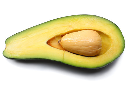 healthy food. fresh avocado isolated on white background