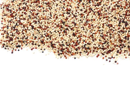 quinoa isolated on white background. quinoa seedの写真素材