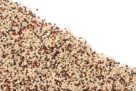 quinoa isolated on white background. quinoa seedの写真素材