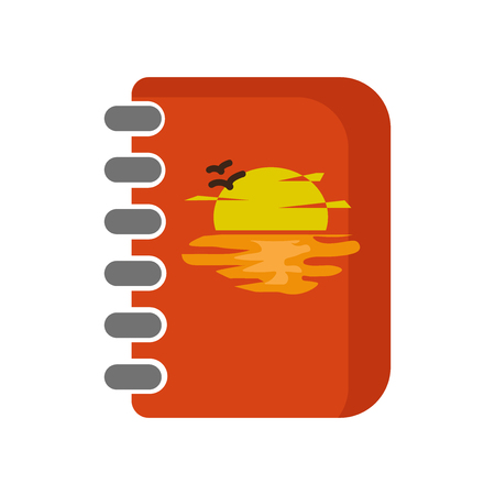 Notebook icon vector isolated on white background for your web and mobile app design, Notebook logo conceptのイラスト素材