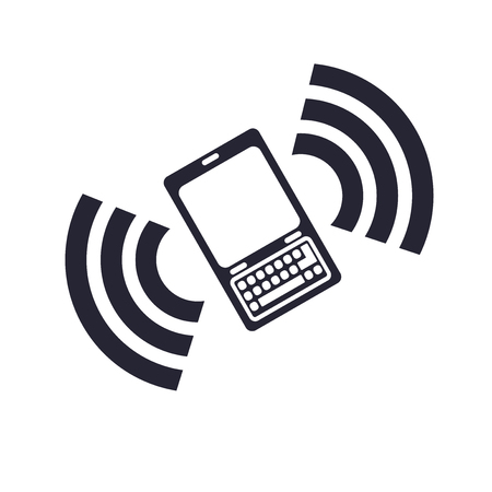 Phone call icon vector isolated on white background for your web and mobile app design, Phone call logo conceptのイラスト素材