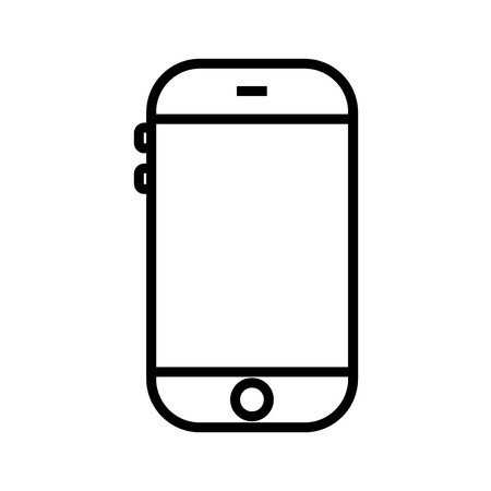 Smartphone icon vector isolated on white background for your web and mobile app design, Smartphone logo conceptのイラスト素材