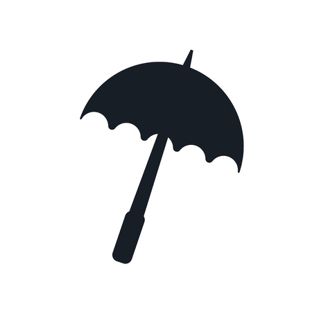 Rain umbrella icon vector isolated on white background for your web and mobile app design, Rain umbrella logo conceptのイラスト素材
