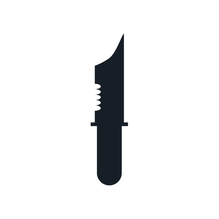 Strong knife icon vector isolated on white background for your web and mobile app design, Strong knife logo conceptのイラスト素材
