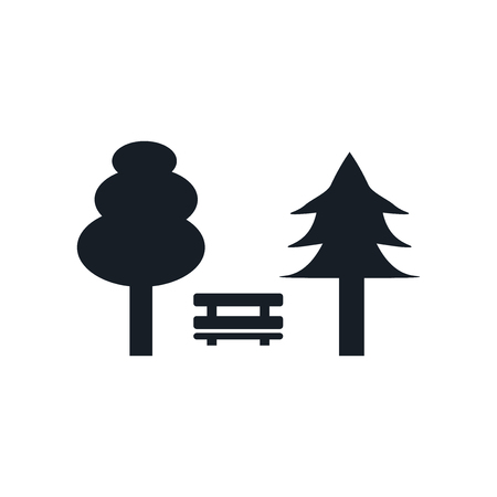 Park icon vector isolated on white background for your web and mobile app design, Park logo conceptのイラスト素材