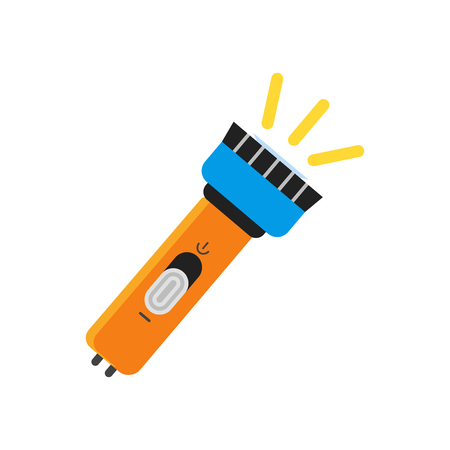 Flashlight icon vector isolated on white background for your web and mobile app design, Flashlight logo conceptのイラスト素材