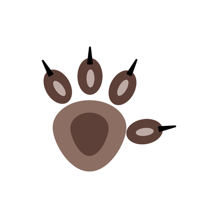 Pawprint icon vector isolated on white background for your web and mobile app design, Pawprint logo conceptのイラスト素材