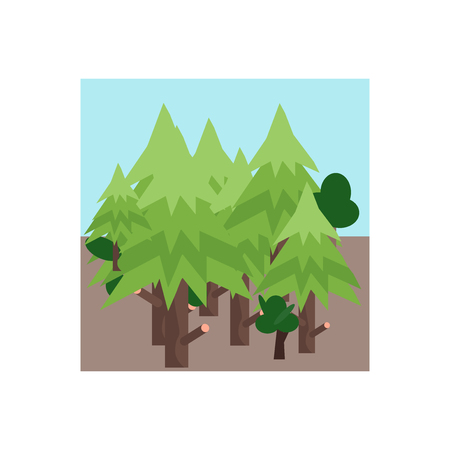 Forest icon vector isolated on white background for your web and mobile app design, Forest logo conceptのイラスト素材