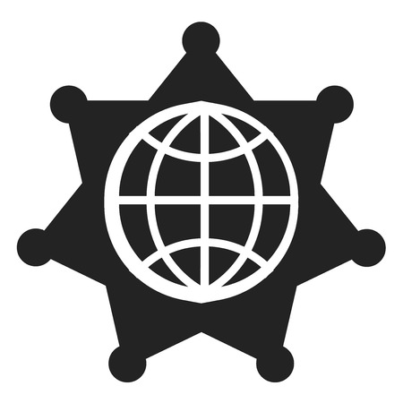 Worldwide icon vector isolated on white background for your web and mobile app design, Worldwide logo conceptのイラスト素材