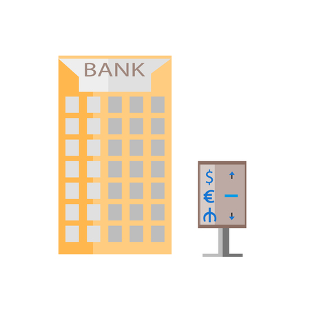 Bank icon vector isolated on white background for your web and mobile app design, Bank logo conceptのイラスト素材