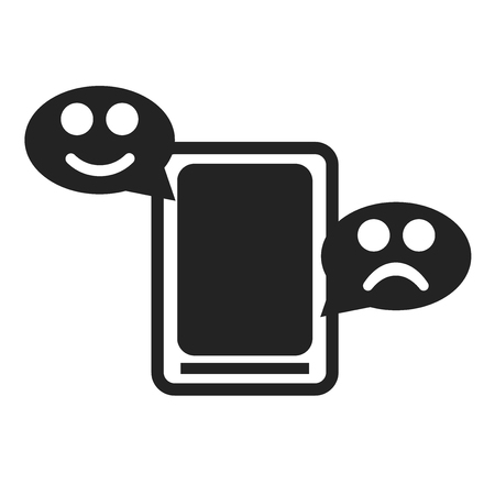 Chat icon vector isolated on white background for your web and mobile app design, Chat logo conceptのイラスト素材