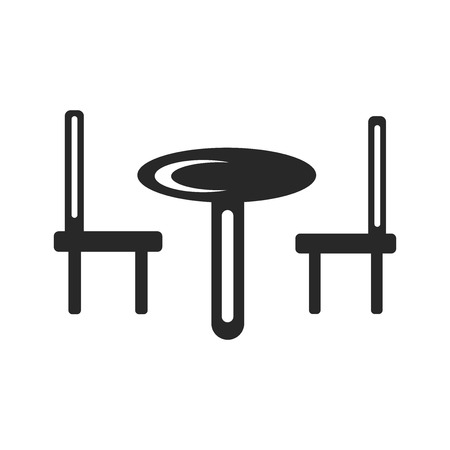 Table icon vector isolated on white background for your web and mobile app design, Table logo conceptのイラスト素材