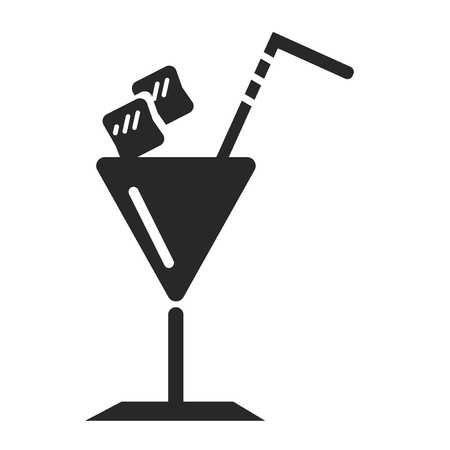 Cocktail icon vector isolated on white background for your web and mobile app design, Cocktail logo conceptのイラスト素材