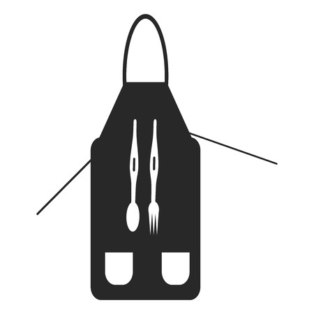 Apron icon vector isolated on white background for your web and mobile app design, Apron logo conceptのイラスト素材