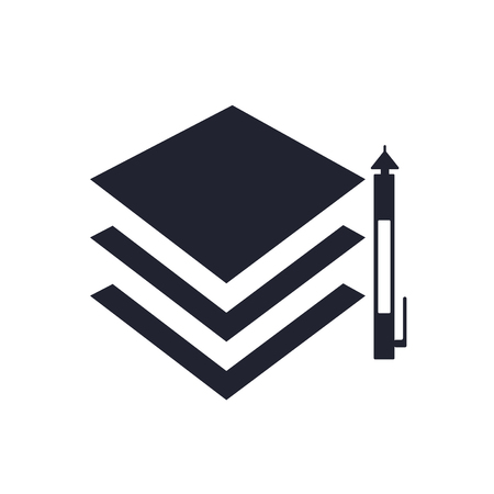 Layers icon vector isolated on white background for your web and mobile app design, Layers logo conceptのイラスト素材