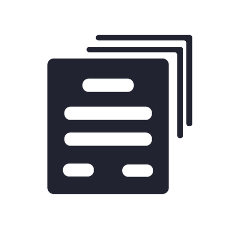 File icon vector isolated on white background for your web and mobile app design, File logo conceptのイラスト素材