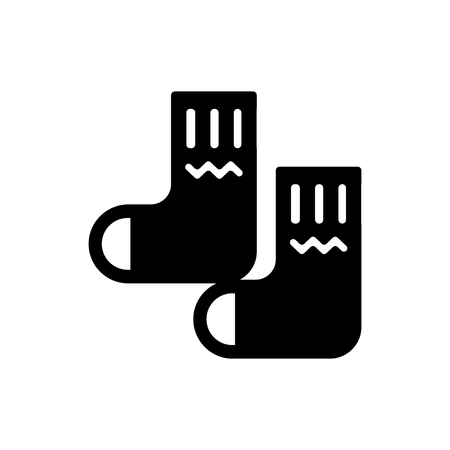 Socks icon vector isolated on white background for your web and mobile app design, Socks logo conceptのイラスト素材