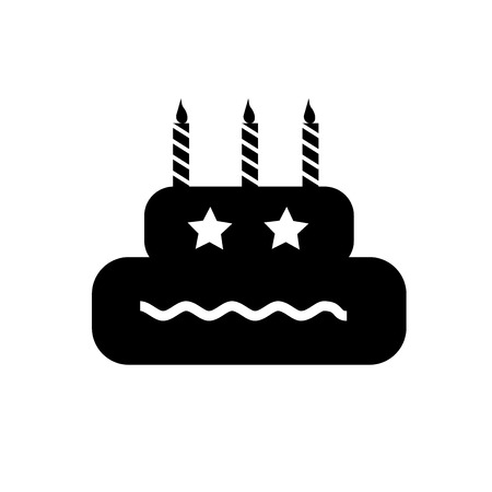 Birthday icon vector isolated on white background for your web and mobile app design, Birthday logo conceptのイラスト素材