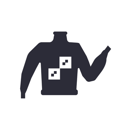 Sweater icon vector isolated on white background for your web and mobile app design, Sweater logo conceptのイラスト素材