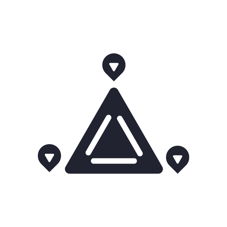 Route icon vector isolated on white background for your web and mobile app design, Route logo conceptのイラスト素材