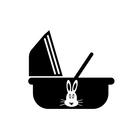 Cradle icon vector isolated on white background for your web and mobile app design, Cradle logo conceptのイラスト素材