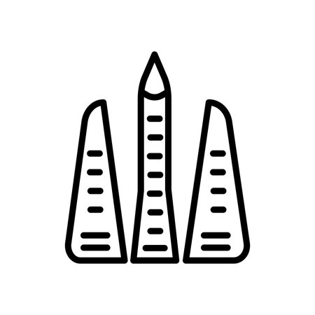 Building icon vector isolated on white background, Building transparent signのイラスト素材