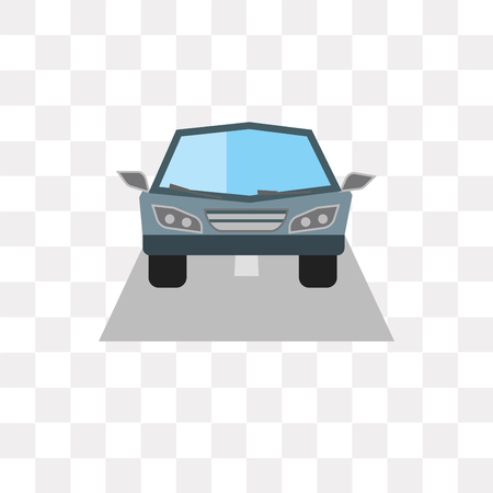 Car vector icon isolated on transparent background, Car logo conceptのイラスト素材