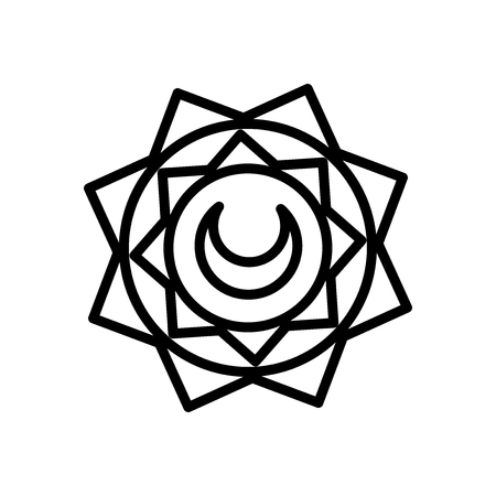 Islamic Art icon vector isolated on white background, Islamic Art transparent signのイラスト素材