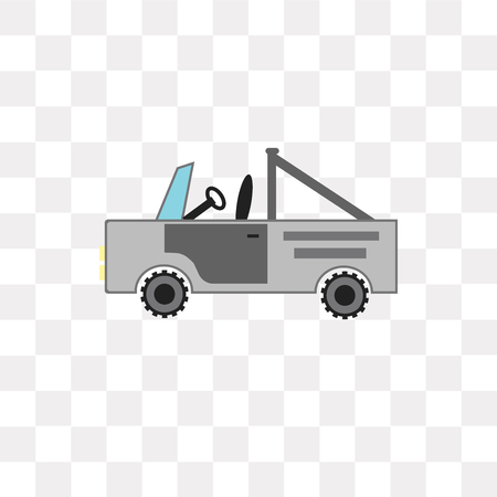 Car vector icon isolated on transparent background, Car logo conceptのイラスト素材