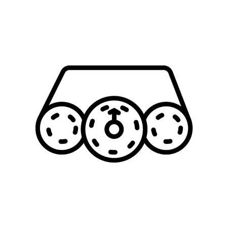 Dashboard icon vector isolated on white background, Dashboard transparent sign , linear symbol and stroke design elements in outline styleのイラスト素材