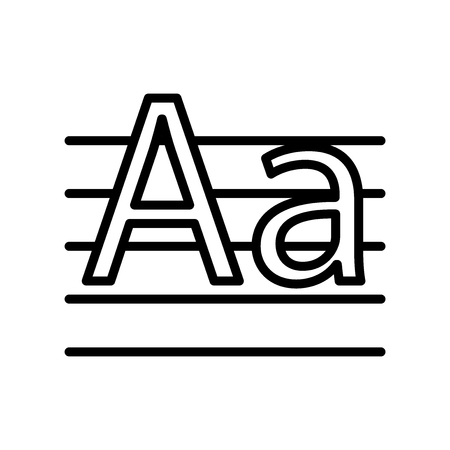 Write By Hand icon vector isolated on white background, Write By Hand transparent sign , linear symbol and stroke design elements in outline styleのイラスト素材