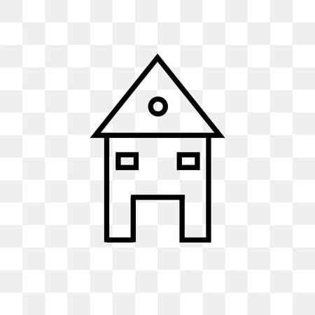 Home web page vector icon isolated on transparent background, Home web page logo conceptのイラスト素材