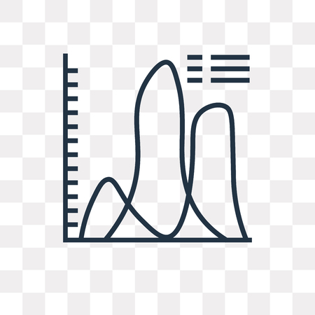 Analytics vector icon isolated on transparent background, Analytics logo conceptのイラスト素材