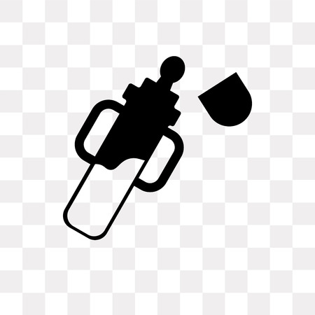Baby bottle vector icon isolated on transparent background, Baby bottle logo conceptのイラスト素材