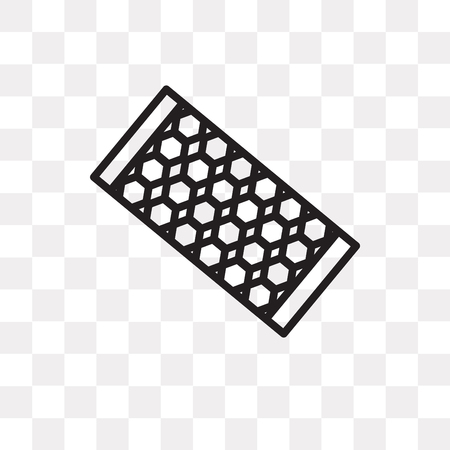 Honey vector icon isolated on transparent background, Honey logo conceptのイラスト素材